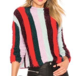 BLANK NYC Striped Turtleneck Sweater